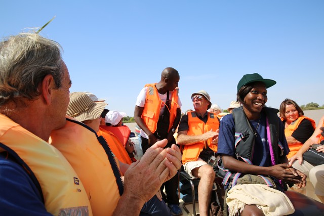 Passengers on a River Boat